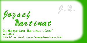 jozsef martinat business card